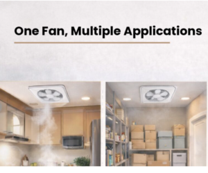 घर के लिए मल्टी‑पर्पज़ वेंटिलेशन फैन क्यों सही हैं?